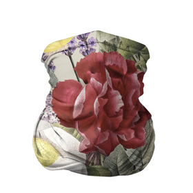 Бандана-труба 3D с принтом Цветы Красочный Садовый Букет в Тюмени, 100% полиэстер, ткань с особыми свойствами — Activecool | плотность 150‒180 г/м2; хорошо тянется, но сохраняет форму | Тематика изображения на принте: flowers | букет | природа | растение | флора | цветы