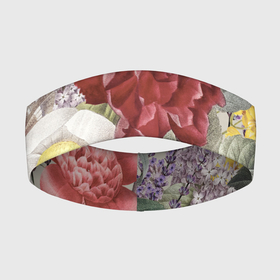 Повязка на голову 3D с принтом Цветы Красочный Садовый Букет в Новосибирске,  |  | flowers | букет | природа | растение | флора | цветы