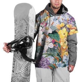 Накидка на куртку 3D с принтом Цветы Красочный Лакфиоль в Тюмени, 100% полиэстер |  | Тематика изображения на принте: flowers | букет | лакфиоль | природа | растение | флора | цветы