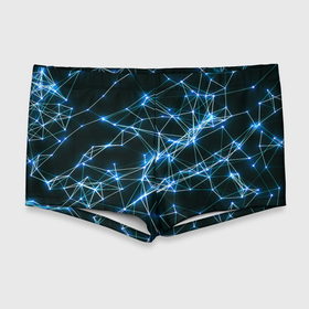 Мужские купальные плавки 3D с принтом нейронная сеть   фон в Петрозаводске, Полиэстер 85%, Спандекс 15% |  | геометрический | красивый | неон | полосы | пространство | свечение | синий | современный | текстурный | темнота | узор | фон | футуристический | черный | яркий