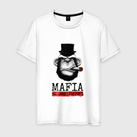 Мужская футболка хлопок с принтом Мафия   Mafia в Екатеринбурге, 100% хлопок | прямой крой, круглый вырез горловины, длина до линии бедер, слегка спущенное плечо. | brutal | mafia | men | алькопоне | арт | банда | бандит | бандито | брутал | брутальный | в шляпе | гангстер | гангстерито | грозный | крутой мен | мафиози | мафия | мэн | обезьяна | рисунок | с надписями