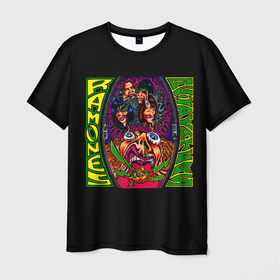 Мужская футболка 3D с принтом Acid Eaters   Ramones в Новосибирске, 100% полиэфир | прямой крой, круглый вырез горловины, длина до линии бедер | ramone | ramones | джонни | джоуи | ди ди томми | марки | панк | поп | раманес | раманэс | рамон | рамонес | рамонэс | рамоун | рамоунз | рамоунс | рок группа | хард | хардрок