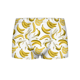 Мужские трусы 3D с принтом Кругом бананы в Белгороде, 50% хлопок, 50% полиэстер | классическая посадка, на поясе мягкая тканевая резинка | Тематика изображения на принте: африка | банан | бананы | курорт | лето | отдых | пляж | прикол | фрукты | экзотика