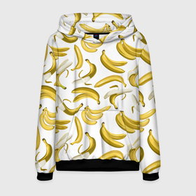 Мужская толстовка 3D с принтом Кругом бананы в Тюмени, 100% полиэстер | двухслойный капюшон со шнурком для регулировки, мягкие манжеты на рукавах и по низу толстовки, спереди карман-кенгуру с мягким внутренним слоем. | Тематика изображения на принте: африка | банан | бананы | курорт | лето | отдых | пляж | прикол | фрукты | экзотика