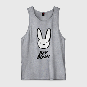Мужская майка хлопок с принтом Bad Bunny логотип , 100% хлопок |  | Тематика изображения на принте: bad bunny | hip hop | latin trap | logo | music | rap | rnb | singer | star | звезда | латинский трэп | логотип | музыка | певец | рнб | рэп | хип хоп