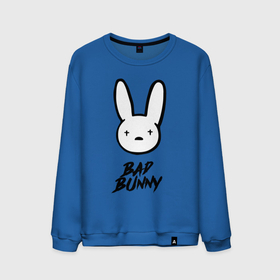 Мужской свитшот хлопок с принтом Bad Bunny логотип , 100% хлопок |  | bad bunny | hip hop | latin trap | logo | music | rap | rnb | singer | star | звезда | латинский трэп | логотип | музыка | певец | рнб | рэп | хип хоп