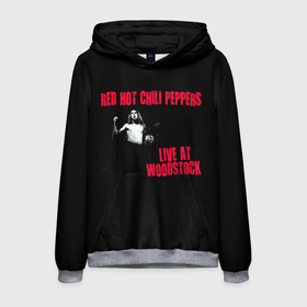 Мужская толстовка 3D с принтом Live at Woodstock   Red Hot Chili Peppers в Петрозаводске, 100% полиэстер | двухслойный капюшон со шнурком для регулировки, мягкие манжеты на рукавах и по низу толстовки, спереди карман-кенгуру с мягким внутренним слоем. | red hot chili peppers | rhcp | альтернативный | джош клингхоффер | красные острые перцы чили | метал | ред хот чили пеперс | рок группа | рхчп | рэп | фанк | фли | чад смит | энтони кидис