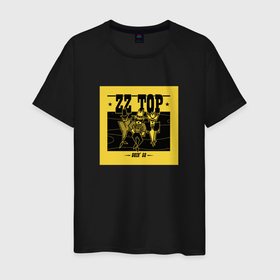 Мужская футболка хлопок с принтом ZZ Top: Going 50 в Белгороде, 100% хлопок | прямой крой, круглый вырез горловины, длина до линии бедер, слегка спущенное плечо. | blues | blues billy gibbons | dusty hill | hard rock | heavy | metall | texas | zz top | блюз | металл | рок | техас