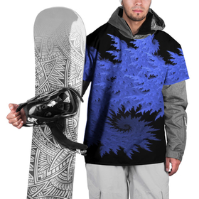 Накидка на куртку 3D с принтом Абстрактный морозный узор   Abstract frost pattern в Новосибирске, 100% полиэстер |  | abstraction | fashion | frost | neon | pattern | абстракция | мода | мороз | неон | узор