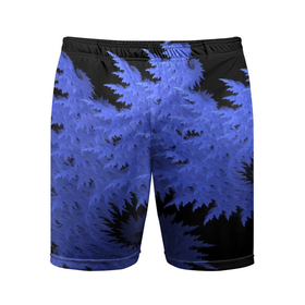 Мужские шорты спортивные с принтом Абстрактный морозный узор   Abstract frost pattern ,  |  | Тематика изображения на принте: abstraction | fashion | frost | neon | pattern | абстракция | мода | мороз | неон | узор