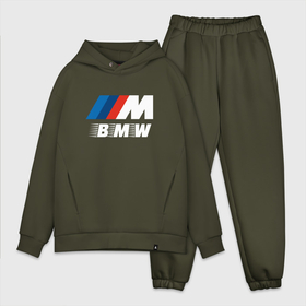 Мужской костюм хлопок OVERSIZE с принтом BMW | BMW [FS] ,  |  | auto | b m w | bmv | bmw | logo | m power | moto | performance | power | series | sport | авто | б м в | бмв | лого | логотип | марка | мото | перфоманс | символ | спорт