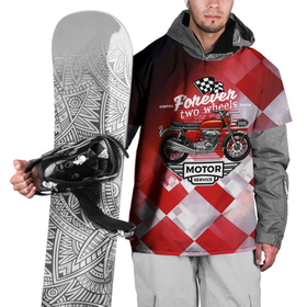 Накидка на куртку 3D с принтом MotoSport   Мото в Курске, 100% полиэстер |  | moto sport | мото | мотоспорт | мотоцикл | мотоциклы
