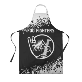Фартук 3D с принтом Foo Fighters + КОТ + Арт в Екатеринбурге, 100% полиэстер | общий размер — 65 х 85 см, ширина нагрудника — 26 см, горловина — 53 см, длина завязок — 54 см, общий обхват в поясе — 173 см. Принт на завязках и на горловине наносится с двух сторон, на основной части фартука — только с внешней стороны | band | fighters | foo | foo fighters | metal | rock | группа | кот | краска | рок | спрей | файтерс
