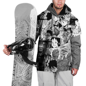 Накидка на куртку 3D с принтом Дорохэдоро pattern в Екатеринбурге, 100% полиэстер |  | anime | caiman | dorohedoro | ebisu | kai | kaiman | nikaido | аниме | анимэ | дорохэдоро | кай | кайман | никайдо | эбису