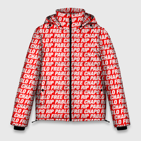 Мужская зимняя куртка 3D с принтом Free Chapo Rip Pablo в Екатеринбурге, верх — 100% полиэстер; подкладка — 100% полиэстер; утеплитель — 100% полиэстер | длина ниже бедра, свободный силуэт Оверсайз. Есть воротник-стойка, отстегивающийся капюшон и ветрозащитная планка. 

Боковые карманы с листочкой на кнопках и внутренний карман на молнии. | chapo | free | hip hop | pablo | rip | пабло | хип хоп | чапо