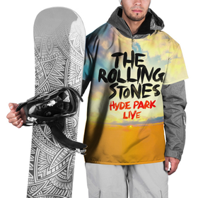 Накидка на куртку 3D с принтом Hyde Park Live   The Rolling Stones , 100% полиэстер |  | Тематика изображения на принте: the rolling stones | бродяги | вольные странники | катящиеся камни | кит ричардс | мик джаггер | рок группа | рок н ролл | ролинг стоун | роллинг стоунс | рон вуд | стоунз | чарли уоттс