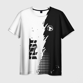Мужская футболка 3D с принтом ГРОТ GROT , 100% полиэфир | прямой крой, круглый вырез горловины, длина до линии бедер | grot | logo | music | rap | rus | rus rap | грот | лого | музыка | реп | русский реп