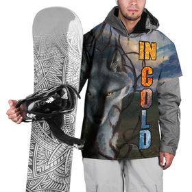 Накидка на куртку 3D с принтом IN COLD wolf with logo , 100% полиэстер |  | Тематика изображения на принте: cold | in | in cold | incold | kemerovo | metal | rock | wolf | в холоде | волк | волчий | волчье | дождь | кемерово | метал | металл | рок | солнышко