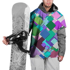 Накидка на куртку 3D с принтом MULTICOLORED SQUARES в Тюмени, 100% полиэстер |  | веселый | геометрический | геометрия | желтый | зеленый | квадраты | красный | красочный | разноцветный | синий | современный | узор | формы | цвета | яркий