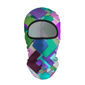 Балаклава 3D с принтом MULTICOLORED SQUARES в Новосибирске, 100% полиэстер, ткань с особыми свойствами — Activecool | плотность 150–180 г/м2; хорошо тянется, но при этом сохраняет форму. Закрывает шею, вокруг отверстия для глаз кайма. Единый размер | веселый | геометрический | геометрия | желтый | зеленый | квадраты | красный | красочный | разноцветный | синий | современный | узор | формы | цвета | яркий