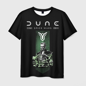 Мужская футболка 3D с принтом Dune: Spice Wars фракция атрейдесы в Новосибирске, 100% полиэфир | прямой крой, круглый вырез горловины, длина до линии бедер | Тематика изображения на принте: dune | dune spice wars | dune: spice wars | spice wars | атрейдесы | дюна | персонаж | персонажи | фракции