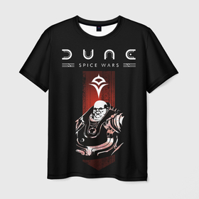 Мужская футболка 3D с принтом Dune: Spice Wars фракция харконнены в Кировске, 100% полиэфир | прямой крой, круглый вырез горловины, длина до линии бедер | dune | dune spice wars | dune: spice wars | spice wars | дюна | персонаж | персонажи | фракции | харконнены