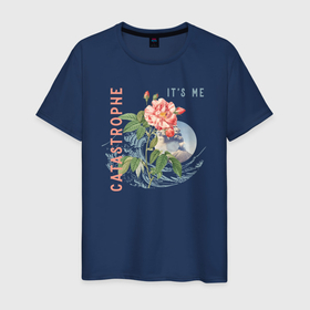 Мужская футболка хлопок с принтом Катастрофа   это я в Белгороде, 100% хлопок | прямой крой, круглый вырез горловины, длина до линии бедер, слегка спущенное плечо. | волна | вулкан | ирония | катастрофа | конец света | милота | нежный | разрушение | роза | цветы | цунами | черный юмор