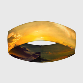 Повязка на голову 3D с принтом Закат у океана в Белгороде,  |  | Тематика изображения на принте: дорога | закат | море | океан | природа | романтика | солнце