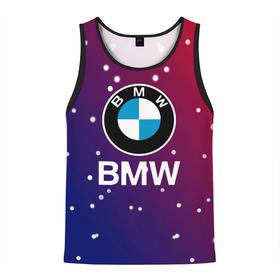 Мужская майка 3D с принтом BMW   Градиент   Краска в Тюмени, 100% полиэстер | круглая горловина, приталенный силуэт, длина до линии бедра. Пройма и горловина окантованы тонкой бейкой | bmw | bmw performance | m | motorsport | performance | бмв | моторспорт