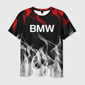 Мужская футболка 3D с принтом bmw надпись в Новосибирске, 100% полиэфир | прямой крой, круглый вырез горловины, длина до линии бедер | bmw | bmw performance | m | motorsport | performance | бмв | моторспорт