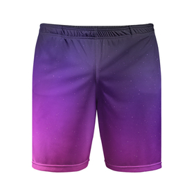 Мужские шорты спортивные с принтом Розовофиолетовый градиент в Санкт-Петербурге,  |  | gradient | pink | shine | блестки | градиент | розовый | северное | сияние | фиолетовый