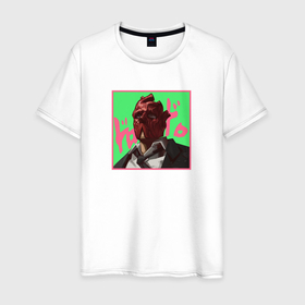 Мужская футболка хлопок с принтом Шин арт в Санкт-Петербурге, 100% хлопок | прямой крой, круглый вырез горловины, длина до линии бедер, слегка спущенное плечо. | anime | dorohedoro | shin | аниме | анимэ | дорохэдоро | шин
