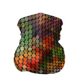Бандана-труба 3D с принтом Диско шар в Курске, 100% полиэстер, ткань с особыми свойствами — Activecool | плотность 150‒180 г/м2; хорошо тянется, но сохраняет форму | диско шар | круги | макро | пиксели | узор | шары