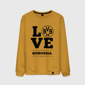 Мужской свитшот хлопок с принтом Borussia Love Классика в Тюмени, 100% хлопок |  | borussia | club | football | logo | love | боруссия | клуб | лого | мяч | символ | спорт | футбол | футболист | футболисты | футбольный