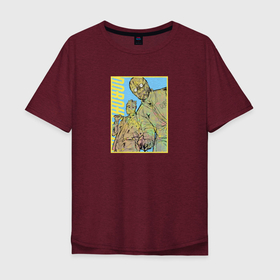 Мужская футболка хлопок Oversize с принтом Ной и Шин арт в Тюмени, 100% хлопок | свободный крой, круглый ворот, “спинка” длиннее передней части | anime | dorohedoro | noi | shin | аниме | анимэ | дорохэдоро | ной | шин