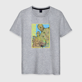 Мужская футболка хлопок с принтом Ной и Шин арт в Новосибирске, 100% хлопок | прямой крой, круглый вырез горловины, длина до линии бедер, слегка спущенное плечо. | Тематика изображения на принте: anime | dorohedoro | noi | shin | аниме | анимэ | дорохэдоро | ной | шин
