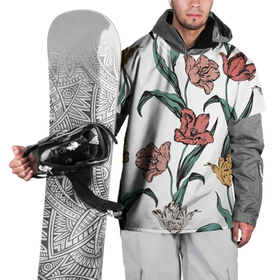 Накидка на куртку 3D с принтом Цветы Разноцветные Тюльпаны в Петрозаводске, 100% полиэстер |  | Тематика изображения на принте: flowers | букет | природа | растение | тюльпан | флора | цветы
