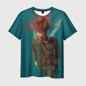 Мужская футболка 3D с принтом Эн art в Санкт-Петербурге, 100% полиэфир | прямой крой, круглый вырез горловины, длина до линии бедер | anime | dorohedoro | en | аниме | анимэ | дорохэдоро | эн