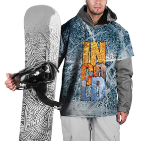 Накидка на куртку 3D с принтом IN COLD logo with ice в Белгороде, 100% полиэстер |  | Тематика изображения на принте: cold | in | in cold | incold | kemerovo | metal | rock | wolf | в холоде | волк | волчий | волчье | дождь | кемерово | метал | металл | рок | солнышко