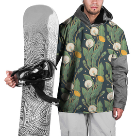Накидка на куртку 3D с принтом Цветение одуванчиков в Петрозаводске, 100% полиэстер |  | Тематика изображения на принте: одуванчики | паттерн | раппорт | растения | цветы