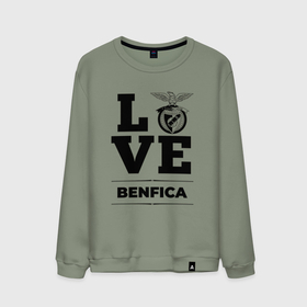 Мужской свитшот хлопок с принтом Benfica Love Классика в Петрозаводске, 100% хлопок |  | benfica | club | football | logo | love | бенфика | клуб | лого | мяч | символ | спорт | футбол | футболист | футболисты | футбольный