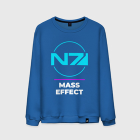 Мужской свитшот хлопок с принтом Символ Mass Effect в неоновых цветах в Белгороде, 100% хлопок |  | effect | logo | neon | игра | игры | лого | логотип | масс | неон | символ | эффект