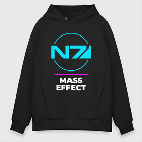 Мужское худи Oversize хлопок с принтом Символ Mass Effect в неоновых цветах , френч-терри — 70% хлопок, 30% полиэстер. Мягкий теплый начес внутри —100% хлопок | боковые карманы, эластичные манжеты и нижняя кромка, капюшон на магнитной кнопке | effect | logo | neon | игра | игры | лого | логотип | масс | неон | символ | эффект