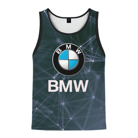 Мужская майка 3D с принтом БМВ   BMW   Абстракция в Курске, 100% полиэстер | круглая горловина, приталенный силуэт, длина до линии бедра. Пройма и горловина окантованы тонкой бейкой | Тематика изображения на принте: bmw | bmw performance | m | motorsport | performance | бмв | моторспорт