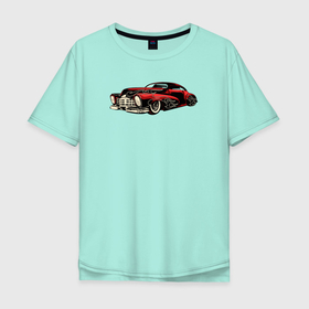 Мужская футболка хлопок Oversize с принтом retro car | ретро автомобиль в Белгороде, 100% хлопок | свободный крой, круглый ворот, “спинка” длиннее передней части | машина | ретро | ретро автомобиль | старая машина | старое авто
