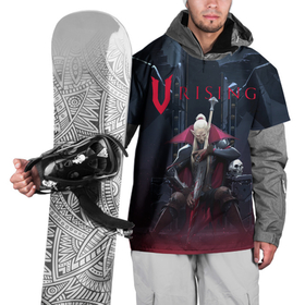 Накидка на куртку 3D с принтом Вампир на троне V Rising в Белгороде, 100% полиэстер |  | games | logo | mmo rpg | shield | sword | throne | v rising | vampire | вампир | игры | лого | меч | ммо рпг | трон | щит
