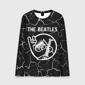Мужской лонгслив 3D с принтом The Beatles   КОТ   Трещины , 100% полиэстер | длинные рукава, круглый вырез горловины, полуприлегающий силуэт | Тематика изображения на принте: band | beatles | metal | rock | the | the beatles | битлз | группа | кот | мрамор | рок | трещины