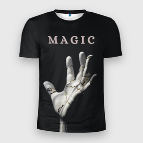 Мужская футболка 3D Slim с принтом Магия: рука судьбы (трещины) в Белгороде, 100% полиэстер с улучшенными характеристиками | приталенный силуэт, круглая горловина, широкие плечи, сужается к линии бедра | волшебник | волшебство | гадалка | гадание | карма | колдовство | ладонь | линия | линия жизни | маг | магия | пальцы | предсказание | рука | судьба | хиромантия | хогвардс | эзотерика