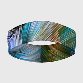 Повязка на голову 3D с принтом Абстрактная красочная композиция  Полосы  Abstract colorful composition  Stripes в Курске,  |  | abstraction | color | composition | fashion | stripes | vanguard | абстракция | авангард | композиция | мода | полосы | цвет