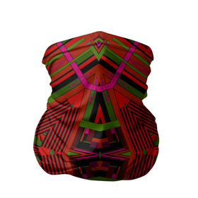 Бандана-труба 3D с принтом Геометрический этнический арабский узор в красно черный тонах , 100% полиэстер, ткань с особыми свойствами — Activecool | плотность 150‒180 г/м2; хорошо тянется, но сохраняет форму | african | tribal pattern | геометрический узор | красный | орнамент | фольклор